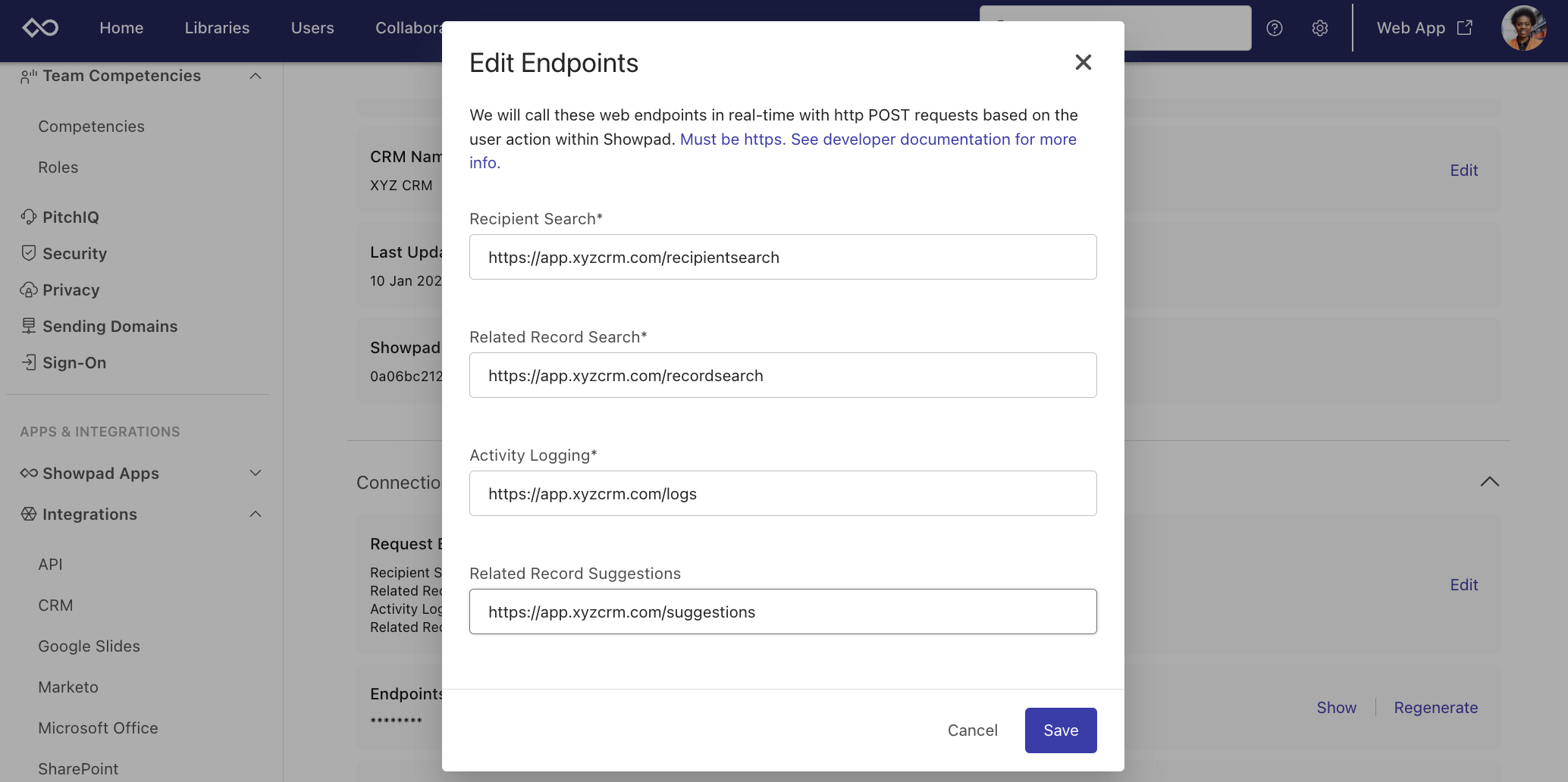 Edit Endpoints